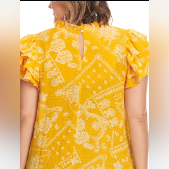 Cavendars GeeGee bandana pattern top - Picture 2 of 3